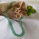 Colar Banhado A Ouro 18k Com Folhas Resinadas Verde Colar Banhado A Ouro 18k Com Folhas Resinadas Verde