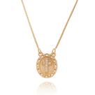 Colar Banhado A Ouro 18k Pingente Cruz