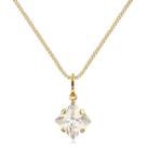 Colar Banhado a Ouro 18K Zircônia Quadrada 5mm