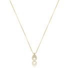 Colar Banhado A Ouro Com Gota De Micro zircônia