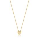 Colar Banhado a Ouro Com Pingente De Coração Em Zircônias - Tam. 45 Colar Banhado a Ouro Com Pingente De Coração Em Zircônias - Tam. 45