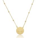 Colar Banhado A Ouro, Medalha De São Bento