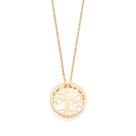 Colar banhado ouro 3x 24k 18k e 22k feminino arvore da vida elo cadeado rommanel 532476