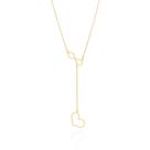 Colar banhado ouro 3x 24k 18k e 22k feminino coração gravata simbolo infinito rommanel 532068