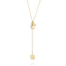 Colar banhado ouro 3x 24k 18k e 22k feminino sol e lua gravata rommanel raios solares 532485 Colar banhado ouro 3x 24k 18k e 22k feminino sol e lua gravata rommanel raios solares 532485