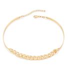 Colar banhado ouro 3x 24k 18k e 22k grosso feminino choker corrente rommanel 532166 Colar banhado ouro 3x 24k 18k e 22k grosso feminino choker corrente rommanel 532166
