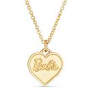 Colar Barbie Chunky Heart Gold para crianças