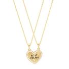 Colar Best Friends Com Strass Folheado A Ouro 18k