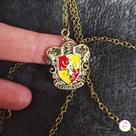 Colar Bijuteria Brasão Símbolo Griffinoria Inspirado em Harry Potter Cordão ou Corrente Unissex