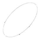 Colar blinkee Smooth Round Opaco Bead Mardi Gras branco x12