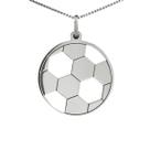 Colar Bola de Futebol Coleção Esportes em Prata 925