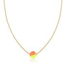 Colar Bolinha de Beach Tennis Esmaltada com Revestimento em Ouro