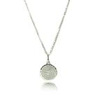 Colar bolinha Pingente Pai e Nosso Prata Legitima 925