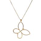 Colar Borboleta Grande Banhado a Ouro