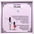 Colar Borboleta Presente Aniversário de Pai Viking Para Filha Prata Esterlina 925 + Dedicatória