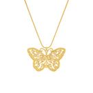 Colar Borboletas Dourada Grande - Banhado em Ouro 18k Colar Borboletas Dourada Grande - Banhado em Ouro 18k