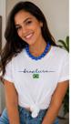 Colar Brasil de bola Resina Azul Royal