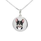 Colar Bulldog Francês Coleção Estimação em Prata 925 Branco