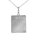 Colar Calendário Coleção Personalizável Prata 925