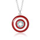 Colar Capitão América Escudo Marvel Vingadores Pingente Geek Nerd Acessório Gamer Presente