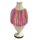 Colar carnaval feminino franja chocker bloquinho