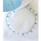Colar Carol cristal de murano azul