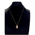 Colar Carti 2mm com pingente com letra C Colar Carti 2mm com pingente com letra C