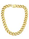Colar ChainsHouse Cuban Link Chunky Gold em Aço Inoxidável