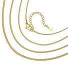 Colar ChainsHouse Snake Chain 1,5 mm em aço banhado a ouro