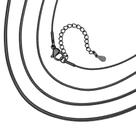 Colar ChainsHouse Snake Chain 2 mm em aço inoxidável preto