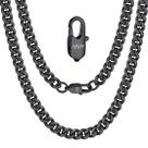 Colar ChainsPro Cuban Chain, nome personalizado, 45 cm, masculino