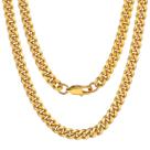Colar ChainsPro em aço inoxidável banhado a ouro de 6 mm para homens