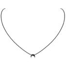 Colar ChicSilver Black Moon em prata esterlina 925 para mulheres