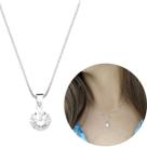Colar chocker com ponto de luz 6mm prata 925 legítima pura 40cm