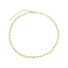 Colar Chocker elos alongado fino Ouro Zimond Colar Chocker elos alongado fino Ouro Zimond