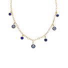 Colar Chocker Olho Grego - Banhado em Ouro 18k