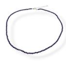 Colar Choker Ametista Natural 3mm Prata 925 Chocker com Pedra Roxa e Extensor Colar Choker Ametista Natural 3mm Prata 925 Chocker com Pedra Roxa e Extensor
