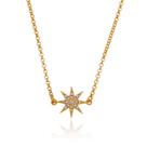 Colar Choker Banhada A Ouro 18k Estrela Cravejada Colar Choker Banhada A Ouro 18k Estrela Cravejada