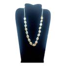 Colar Choker Búzios Natural Cordão BRANCO Concha PRAIA