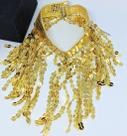 Colar Choker Carnaval Lantejoulas Coloridas Paete Gargantilha carnavalesco Fantasia acessórios Moda Brilho Festa