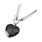 Colar Choker Coração Vermelho Para Mulheres, Estilo Gótico Punk, Pingente De Vidro Em Aço