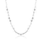 Colar Choker Corações em Prata - 45 cm Colar Choker Corações em Prata - 45 cm