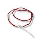 Colar Choker Coral Natural Pedra Vermelha 3mm com Extensor Prata 925 Chocker Pedra Vermelha Colar Choker Coral Natural Pedra Vermelha 3mm com Extensor Prata 925 Chocker Pedra Vermelha