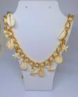 Colar Choker Corrente Buzios Berloques Estrela do Mar Concha folheado Ouro 18k Moda Praia Verão