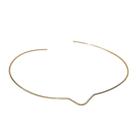 Colar Choker de Aro com Detalhe em V Metal Colar Choker de Aro com Detalhe em V Metal