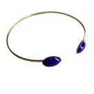 Colar Choker de Aro com Enfeite Colorido Colar Choker de Aro com Enfeite Colorido