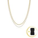 Colar Choker de Corações e Perolas Semi Joia Banhado Ouro 18k