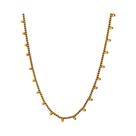 Colar Choker De Renda Banhado a Ouro Com Corrente De Contas E Franjas Para Mulheres E Estudantes