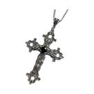 Colar Choker De Veludo Preto Com Cruz E Pérolas Para Mulheres, Joias Punk Góticas Para Halloween,