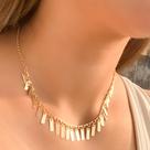 Colar Choker Dourado Semijoia Não Irrita a Pele 40cm Fashion